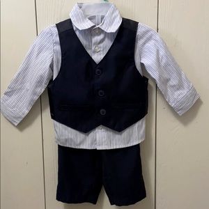 Newberry Infant Navy and White 3 Piece Suit